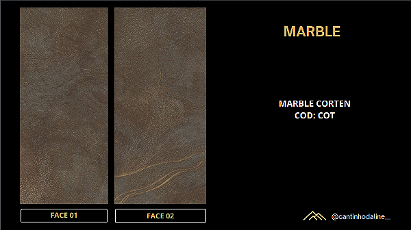 PLACA DE MÁRMORE FLEXÍVEL - MARBLE CORTEN