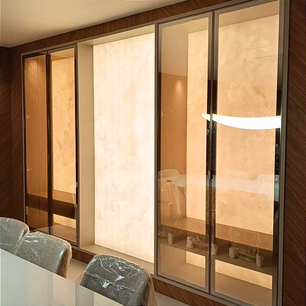PLACA RETROILUMINADA DE MÁRMORE FLEXÍVEL - MARBLE ELEGANCE