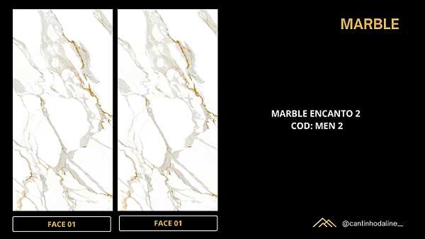 PLACA DE MÁRMORE FLEXÍVEL MARBLE ENCANTO 2