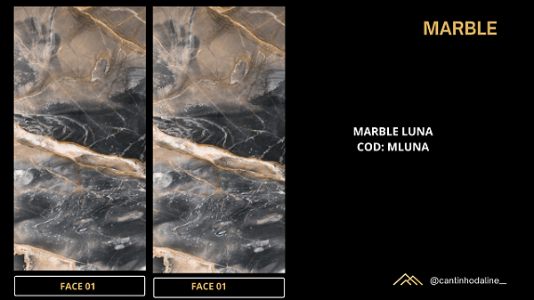 PLACA DE MÁRMORE FLEXÍVEL LUNA