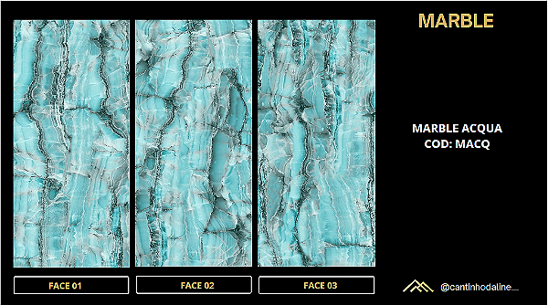 PLACA EFEITO MÁRMORE ACQUA ACETINADO