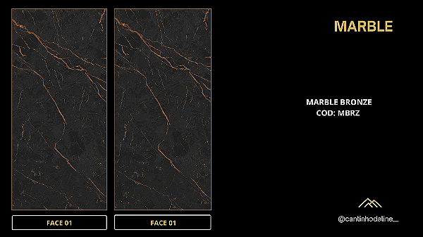 PLACA EFEITO MÁRMORE BRONZE ACETINADO