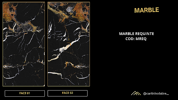 PLACA EFEITO MÁRMORE PORTORO REQUINTE ACETINADO