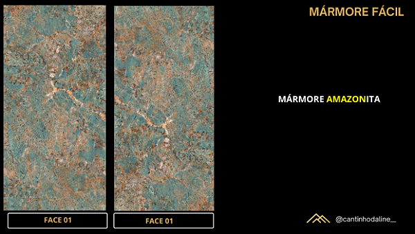 PLACA EFEITO MÁRMORE AMAZONITA RETROILUMINADO