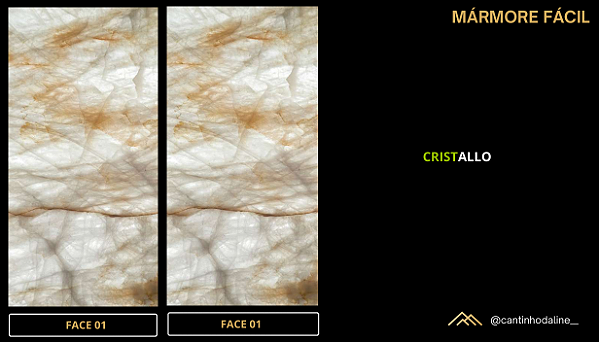 PLACA EFEITO MÁRMORE CRISTALLO RETROILUMINADO