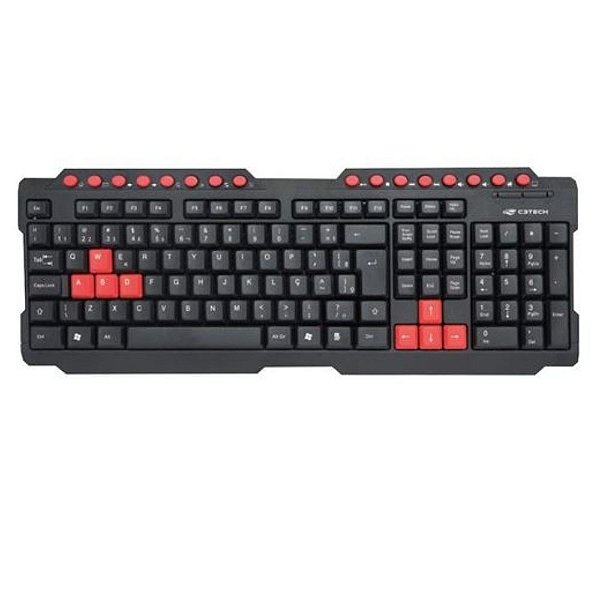 Teclado Gamer C3Tech ABNT2 Usb 200mA - KG-10BK