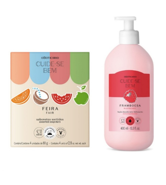 Kit O Boticário Sortido Cuide-Se Bem Feira Framboesa