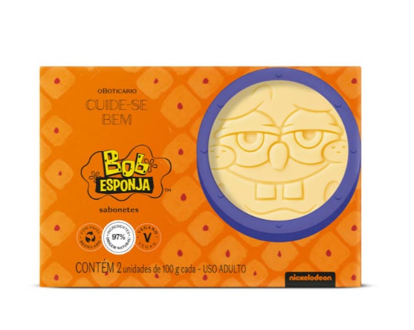 Sabonete O Boticário Cuide-se-Bem Bob Esponja