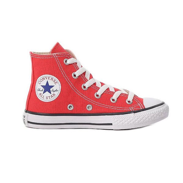 Tênis Converse Chuck Taylor All Star Hi Kids - Vermelho