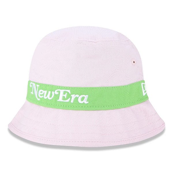 Bucket New Era Brasil Rosa/Verde
