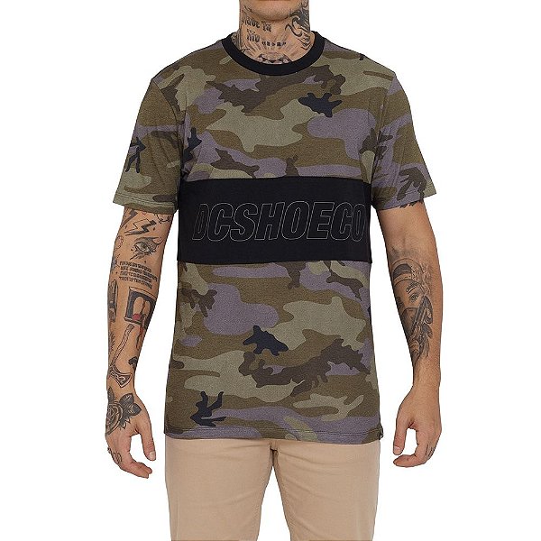 Camiseta DC Shoes Horizontal Utilitarian - Camuflado