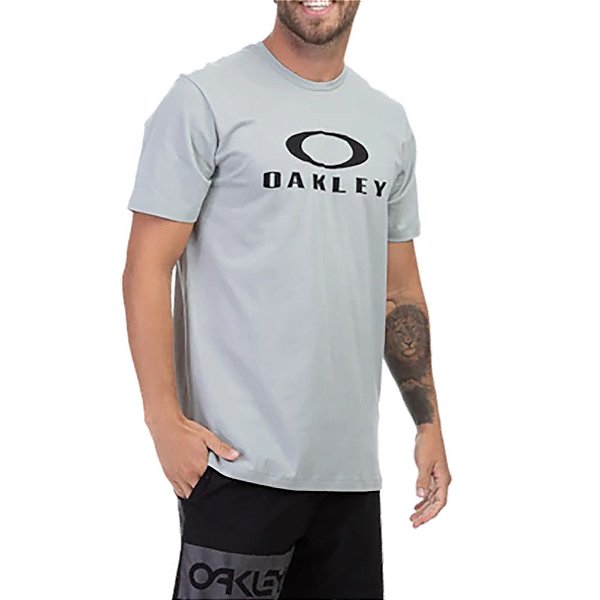 Camiseta Oakley O-Bark Ss Tee Cinza