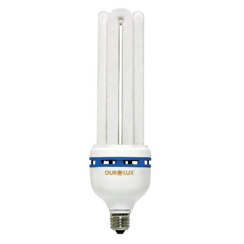 Lâmpada Fluorescente Compacta Eletrônica 4u 45w 127v Branca - Ourolux