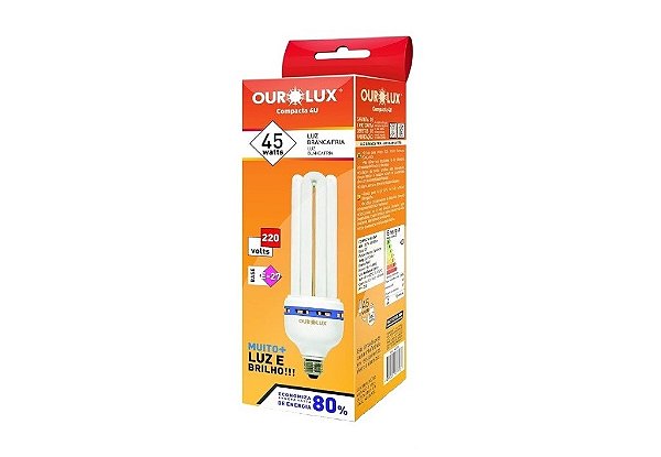 Lâmpada Fluorescente Branca 4u 220v (45w) - Ourolux