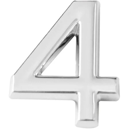 Numero 4 cromado