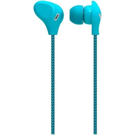 Fone de ouvido cabo de nylon/microfone azul ph195