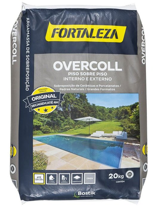 Argamassa Overcoll Piso Sobre Piso 20kg Cinza - Fortaleza