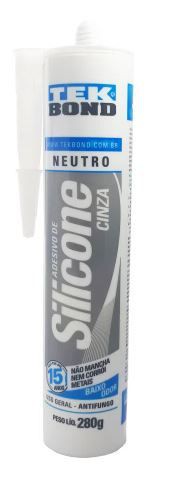 Silicone neutro uso geral cinza 280g