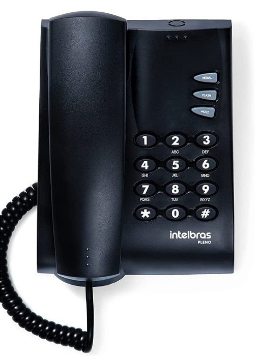 Telefone pleno Preto - Intelbras