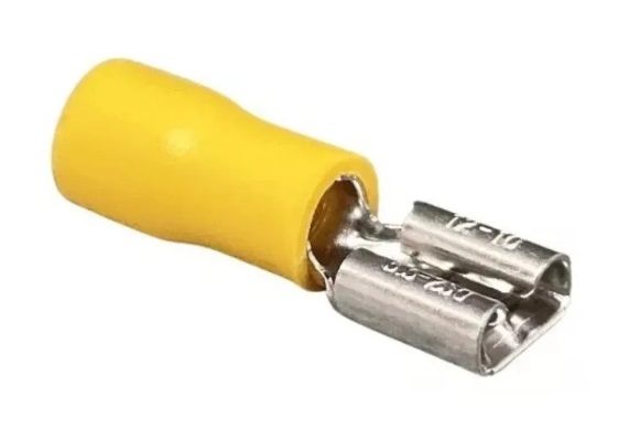 Terminal de Encaixe Fêmea (Amarelo) - 4 até 6mm²