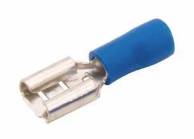 Terminal de Encaixe Fêmea (Azul) - 1,5 até 2,5mm²