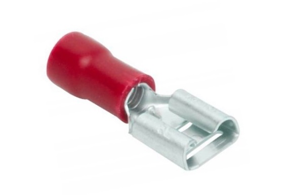 Terminal de Encaixe Fêmea (Vermelho) - 0,25 até 1mm²