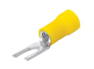Terminal Forquilha (Amarelo) - 2 até 6mm²