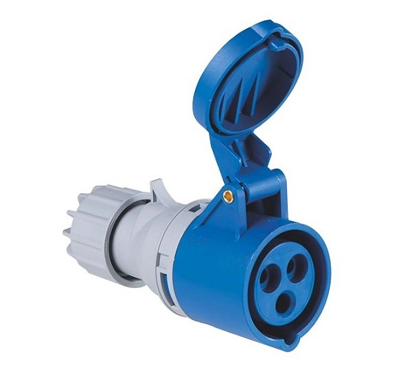 Tomada Industrial de Acoplamento 2P+T 6H (16A) - 220-250V