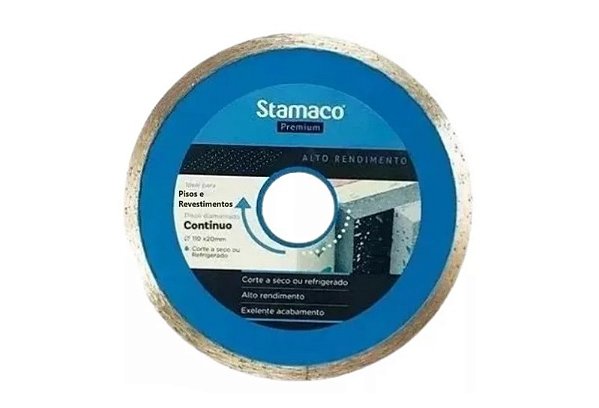 Disco Diamantado Azul Contínuo (4.3/8") - 110 mm