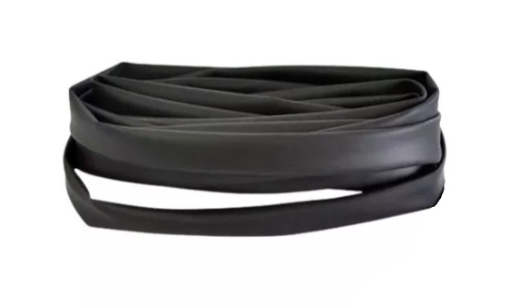 Espaguete Termo Retrátil Preto (4mm) - 1 metro