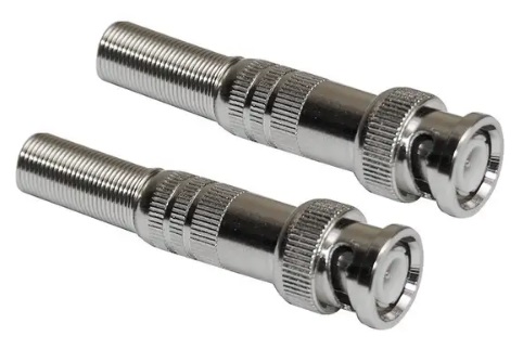 Plug BNC (com Solda/Parafuso e Mola) - 4mm