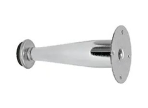 Pé Cônico Cromado para Móveis (com Regulagem) - 100mm