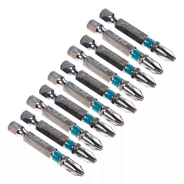 Ponta Bits Phillips PH2 (50mm) - 10 Peças