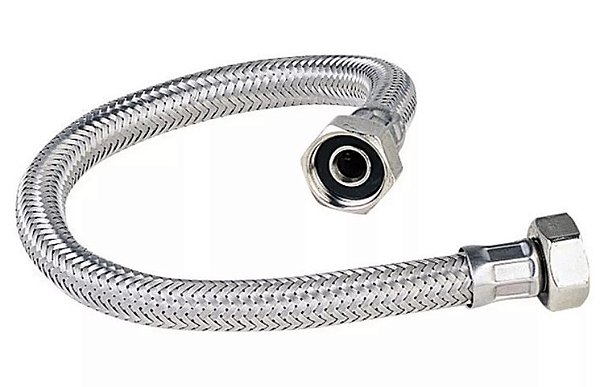 Cano flexível em aço inox (SB Flexível) - ½″x60cm