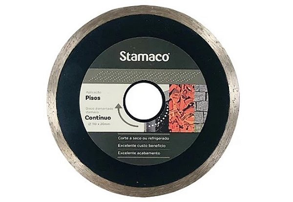 Disco Diamantado Preto Contínuo (4 3⁄8″) - 110mm