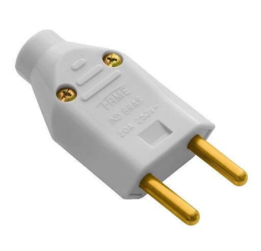 Plug Macho Cinza 20A (250V) - 2P