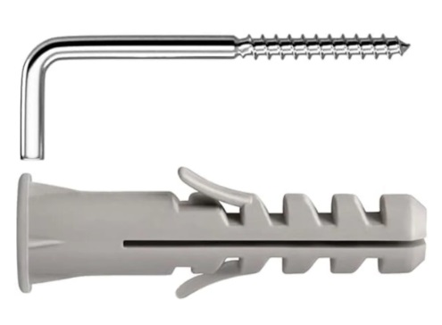 Escápula Zincada (com Bucha de Nylon com aba) - 8mm