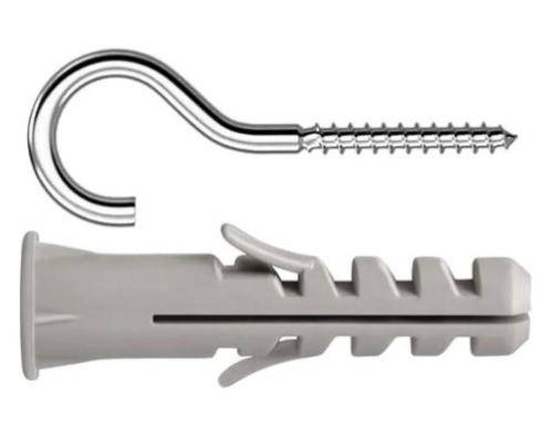 Gancho (com Bucha de Nylon com Aba) - 6mm