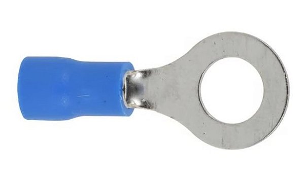 Terminal Anel Pré‑Isolado (Azul) - 1,5×2,5mm