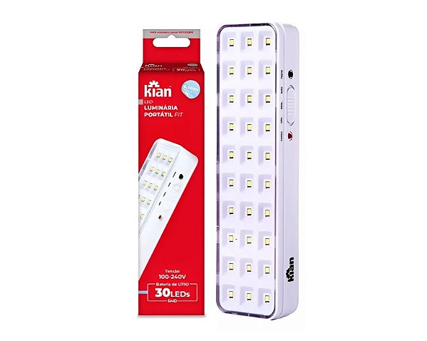 Luminária de Emergência KS30 (30 LEDS) - Kian
