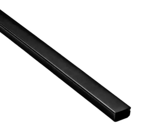 Canaleta Preta (com Adesivo) - 12,5×12,5×2000mm