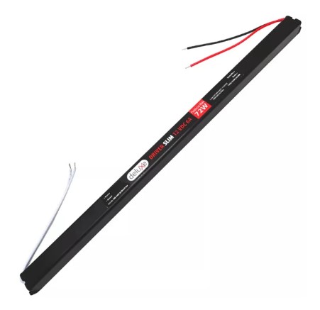 Driver LED Slim Bivolt 6A (72W) - 12V
