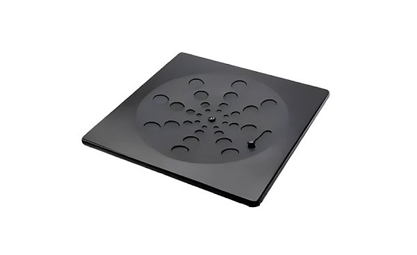 Grelha Quadrada Inox 304 Preta (sem Caixilho) - 10cm