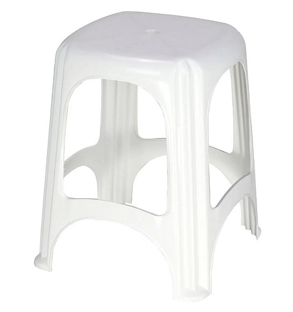 Banqueta Plástica Niterói - Branca