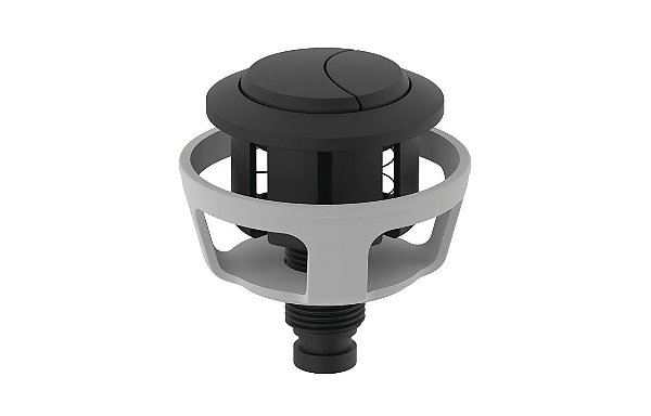 Botão Dual Flush (Preta Fosca) - Superior