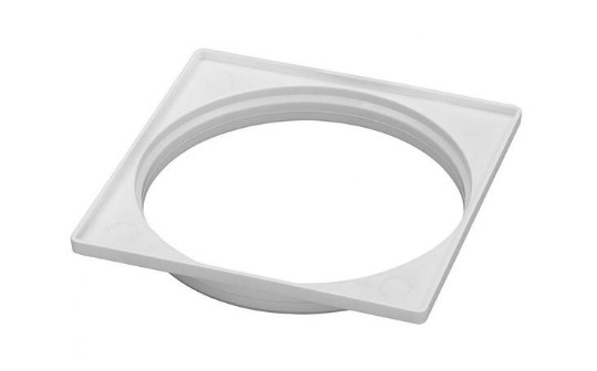 Porta Grelha Quadrado (Branco) - 100mm