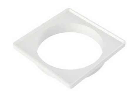 Porta Grelha Quadrado (Branco) - 150mm