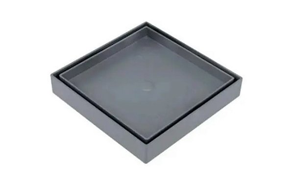 Ralo Invisível Quadrado (Cinza) - 15×15cm