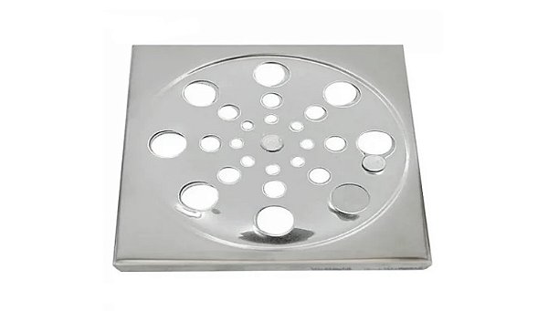 Grelha Inox Quadrada - 10cm
