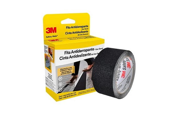 Fita Antiderrapante (Preta) - 50mm x 5m